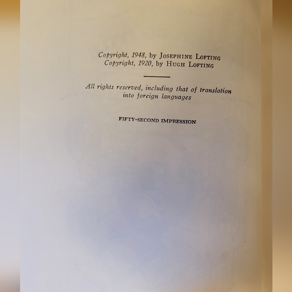 The Story of Doctor Dolittle by Hugh Lofting 54th Printing HCDJ - Picture 6 of 11